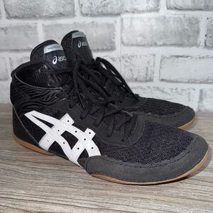 Asics Matflex 7 Wrestling Shoes Black White Lightweight Sneakers MMA Mens 7.5